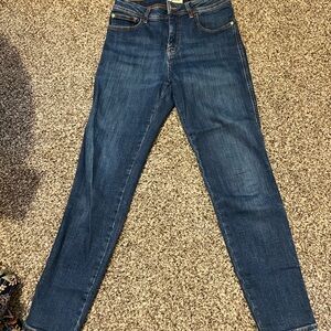 Sezane Women's Skinny Jeans - Dark Blue